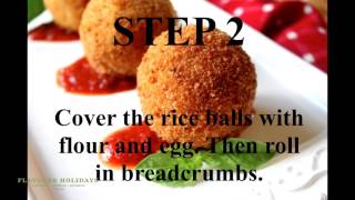 How to make authentic Arancini Sicilian stuffed rice balls [upl. by Vorster]