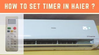 How To Set Auto ONOFF Timer In Haier AC [upl. by Alexander]