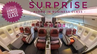 QATAR AIRWAYS BUSINESS CLASS  Phuket to Doha  Boeing 777300 [upl. by Oneil346]