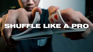 How to SHUFFLE CARDS like a MAGICIAN 3 EASY TRICKS [upl. by Enisaj]