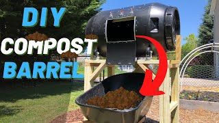 DIY Compost Tumbler  PART 2  Making The Compost Barrel [upl. by Rosette]