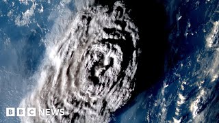 Volcanic eruption in Tonga reshaped Pacific seafloor  BBC News [upl. by Lateehs]