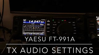 Yaesu FT991A TX Audio Settings yaesu ft991a hamradio [upl. by Rudich]