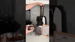 Making Almond Milk in a Cold Press Juicer [upl. by Zingg579]