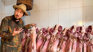 CRAZY STREET FOOD IN MARRAKECH 🍖 Whole Lamb BBQ with King’s Chef 🇲🇦 Travel Morocco [upl. by Herries]