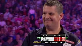 BACKTOBACK CHAMP Anderson v Lewis  2016 World Darts Championship [upl. by Amando]