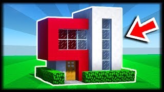 COMMENT CONSTRUIRE UNE MAISON MODERNE  🏠🏠 Tuto Build Minecraft [upl. by Llemert]