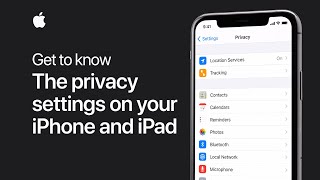 Get to know the privacy settings on your iPhone iPad and iPod touch — Apple Support [upl. by Yanej]