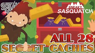 Find All 28 Secret Caches in Sneaky Sasquatch [upl. by Selec263]