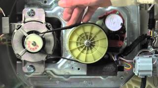 Whirlpool Washer Repair – How to replace the Belt [upl. by Ellierim]