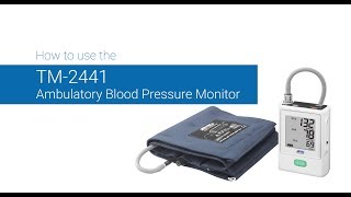 How to Use TM2441  Ambulatory Blood Pressure Monitor from AampD [upl. by Cutcliffe401]