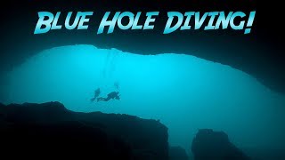 Blue Hole Diving In The Bahamas  JONATHAN BIRDS BLUE WORLD [upl. by Dranyam]