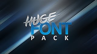 HUGE FREE Font Pack 1000 Fonts [upl. by O'Dell]