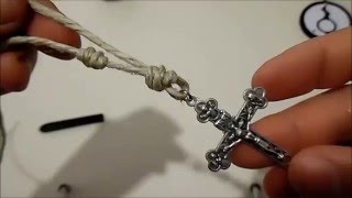 COME FARE IL NODO DEL ROSARIO how to make rosary knots [upl. by Ynneg314]