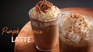 Pumpkin Spice Latte 🍂🍁  Easy homemade pumpkin spice latte recipe Tiffanys Kitchen Diary [upl. by Skantze317]