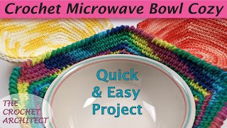 38  Easy Crocheted Microwave Bowl Cozy [upl. by Adivad]