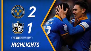 Shrewsbury Town 21 Port Vale  2324 highlights [upl. by Kantos227]