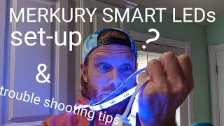 Merkury Smart LED light strip unboxing and how to set up [upl. by Grevera]