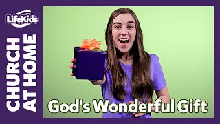 Church at Home Bible Adventure  Gods Wonderful Gift Week 1  LifeKids Online [upl. by Nolyk]