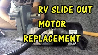 HOW TO REPLACE RV SLIDE OUT MOTOR  POWER GEAR  LIPPERT [upl. by Nimar651]