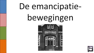 OUDE VIDEO 8 De emancipatiebewegingen [upl. by Lohcin]