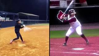 The Correct Softball Swing [upl. by Hgielar]