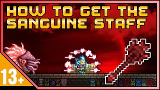 Terraria How To Get The Sanguine Staff Summoner Weapon 14 Journeys End [upl. by Aikit408]