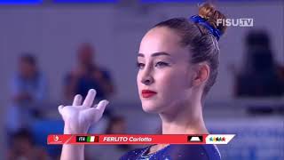 Carlotta Ferlito ITA  Floor GOLD Corpo libero  Event final  Universiade Napoli 2019 [upl. by Liamsi]