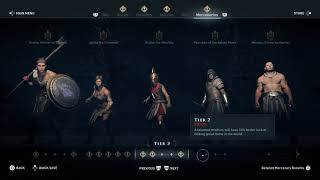 Assassins Creed Odyssey All Mercenaries Discovered At Level 8 [upl. by Grae]