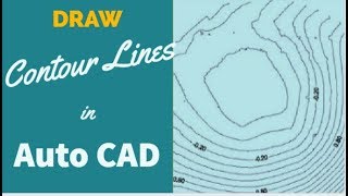 SWDTM How To Draw Contour Lines in AutoCAD Part1 [upl. by Goldina50]