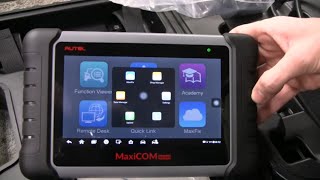 AUTEL MAXICOM MK808 OBD2 SCANNER REVIEW [upl. by Alakcim]