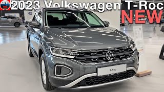 NEW 2023 Volkswagen TRoc  Overview WALKAROUND exterior interior [upl. by Moia]