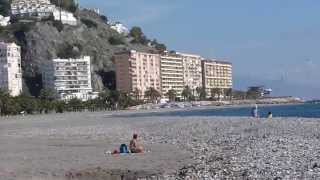 Almuñécar Playa Puerta del Mar Costa Tropical Granada Andalucía [upl. by Falda]