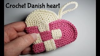 How to crochet Danish heart [upl. by Esli]