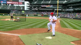 Softball 360 Long Haul Bombers at Safeco FIeld [upl. by Nwahsd]