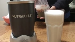 Nutribullet Recipes  How to make Almond Milk [upl. by Htebsil]