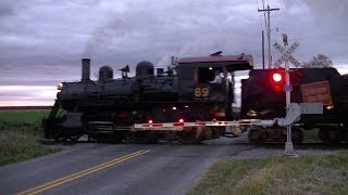 Vintage steam train passes through newly upgraded crossing [upl. by Arrak]