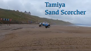 Tamiya Sand Scorcher Bashing on Whitby Beach [upl. by Kayley]