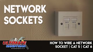 How to wire a network socket  Cat 5  Cat 6 [upl. by Arrak854]