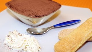 Tiramisù con panna  Ricetta di Fidelity Cucina [upl. by Bartholemy654]