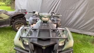 2021 Yamaha Grizzly vs Kodiak 700 EPS SE Covert green [upl. by Adhamh]