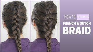 How To French amp Dutch Braid Your Own Hair [upl. by Adnamahs]