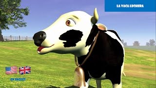 🐄 I have a dairy cow  Tengo una vaca lechera  Aprender inglés [upl. by Morgen]