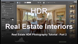 Creating HDR Real Estate Interior Photos Tutorial [upl. by Knick]