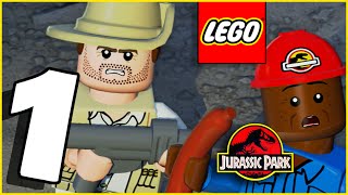 LEGO Jurassic World Part 1  Prologue Raptor Sausage CoOp Gameplay [upl. by Silado]