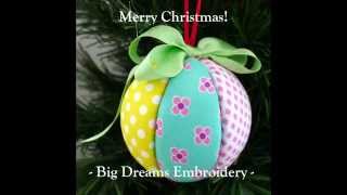 Christmas Craft Tutorial  Fabric Covered Polystyrene Balls [upl. by Ojahtnamas750]