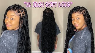 Tutorial  Extended 32” Soft Locs Tutorial [upl. by Dedie]