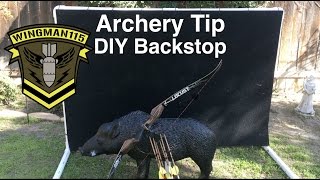 Archery Tip  DIY BackStop [upl. by Nalehp]