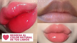 👄 BLANQUEA TUS LABIOS NATURALMENTE LABIOS ROSADOS Y SUAVES 👄  softly [upl. by Duma949]