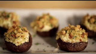 Stuffed Mushrooms Recipe  PHILADELPHIA Cream Cheese [upl. by Winfred]